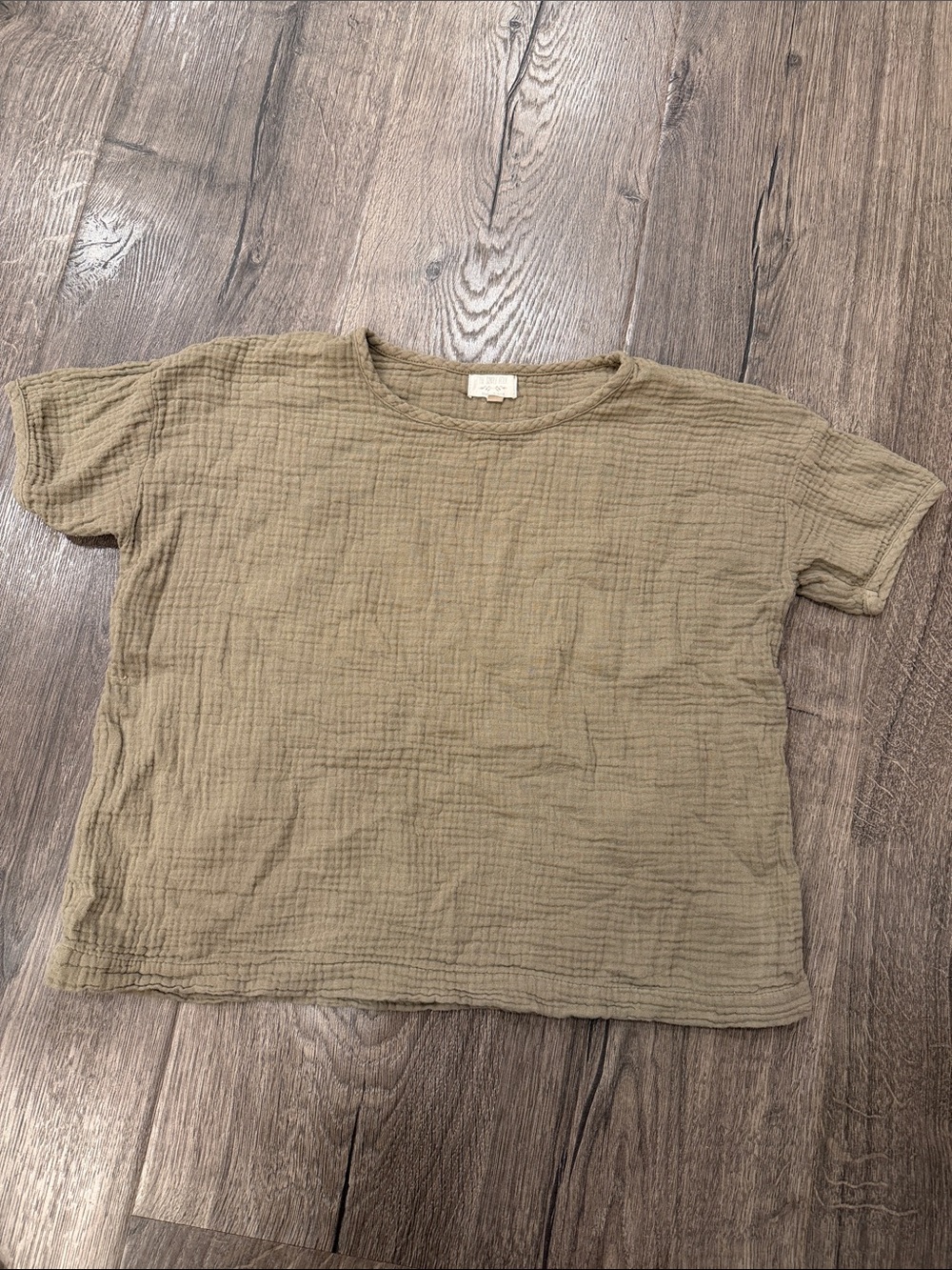 The Simple Folk Muslin Shirt in Olive